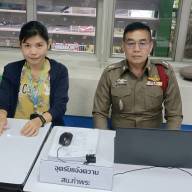 การบริการ-ช่วยเหลือประชาชน ที่มาเเจ้งความ-ร้องทุกข์เรื่องเเผ่นดินไหวใน สถานีตำรวจนครบาลท่าพระ